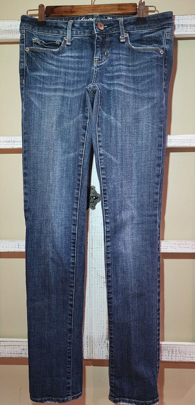 American Eagle Skinny Jeans Women's Size 0 Medium Wash Stretch Denim